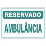 Reservado - ambulância